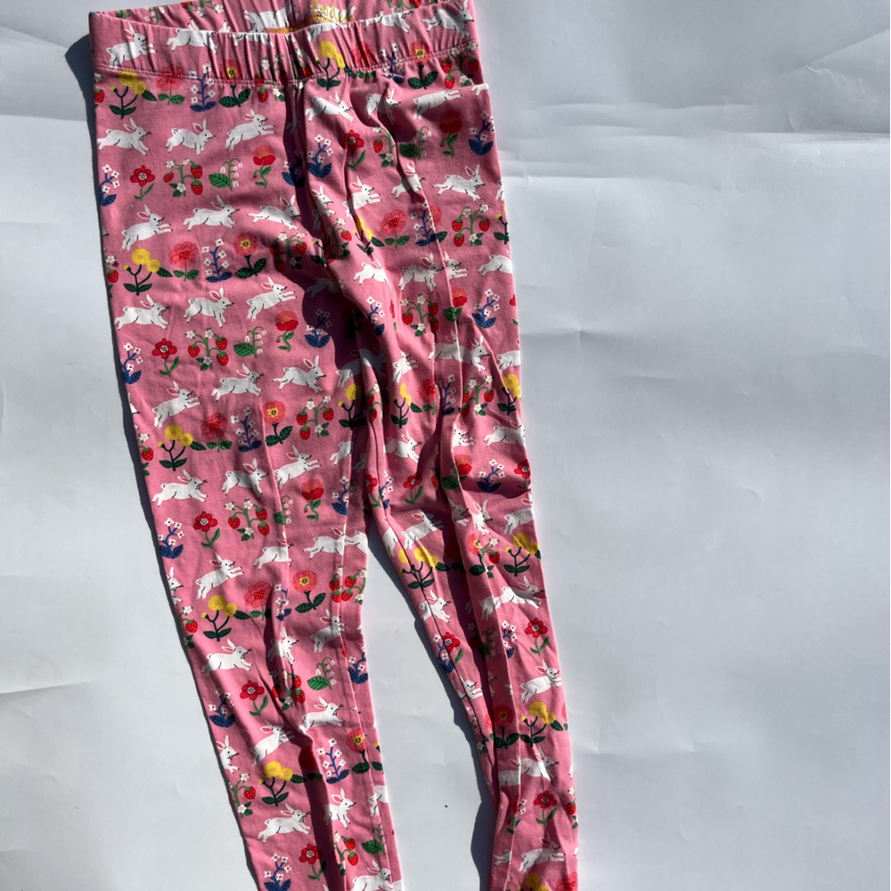 Girls Mini Boden bunny leggings